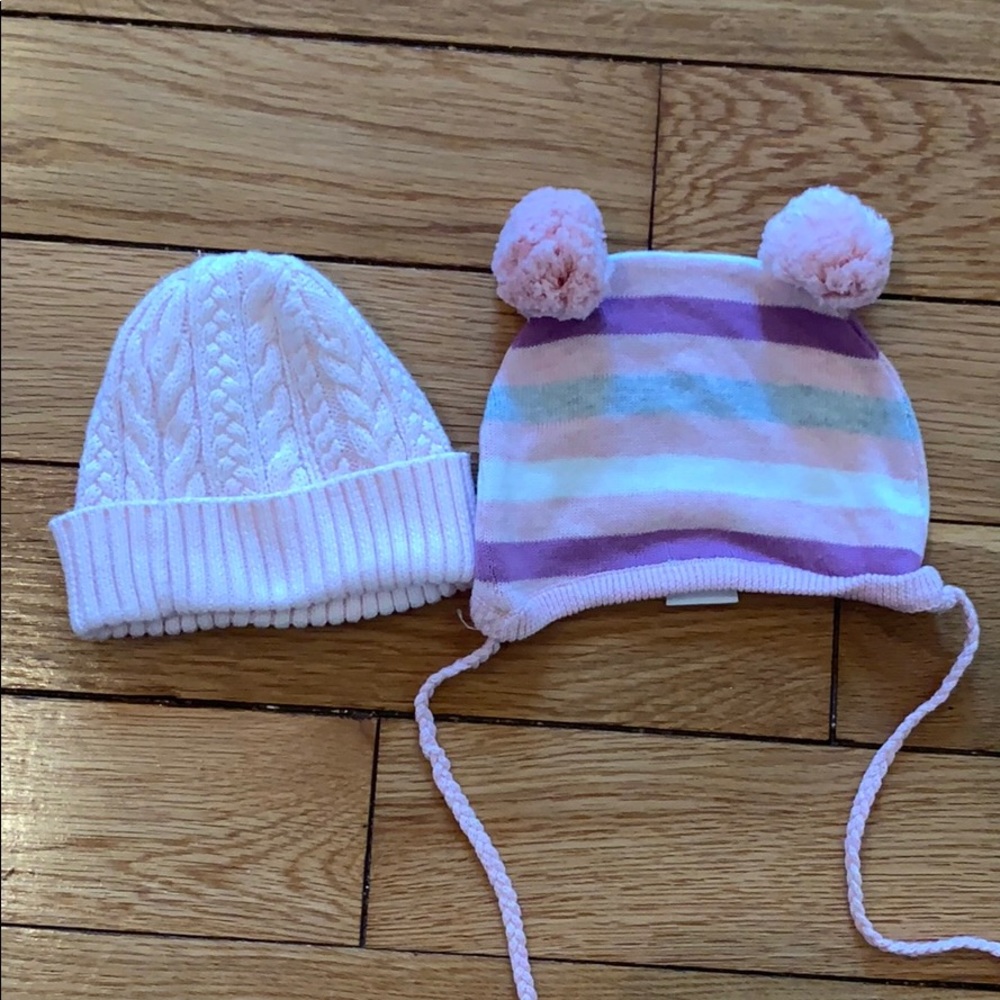 💗Set of baby girl hats💗 Ralph Lauren, EGG3-6mnth